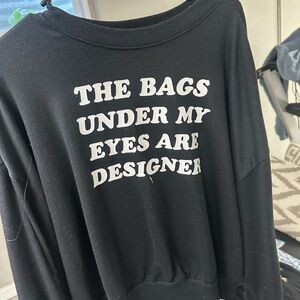 Nordstrom Black Graphic Sweatshirt